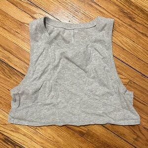 Gray Sleeveless Women's Top